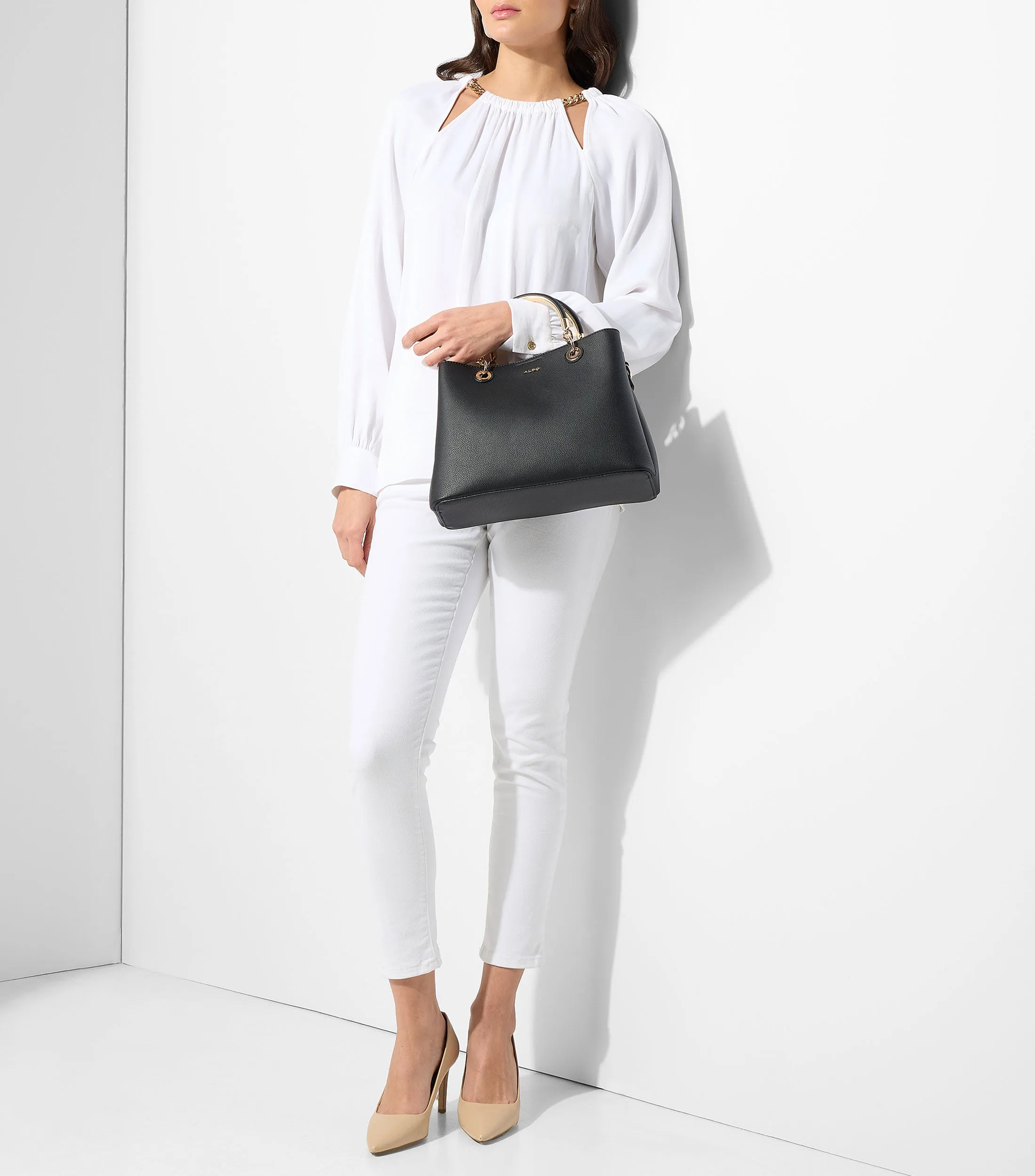 Aldo Bolso satchel negro Surgoine Mujer