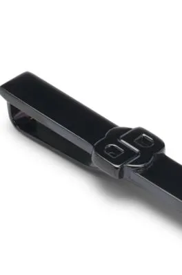Alfiler de corbata de latón con monograma Double B