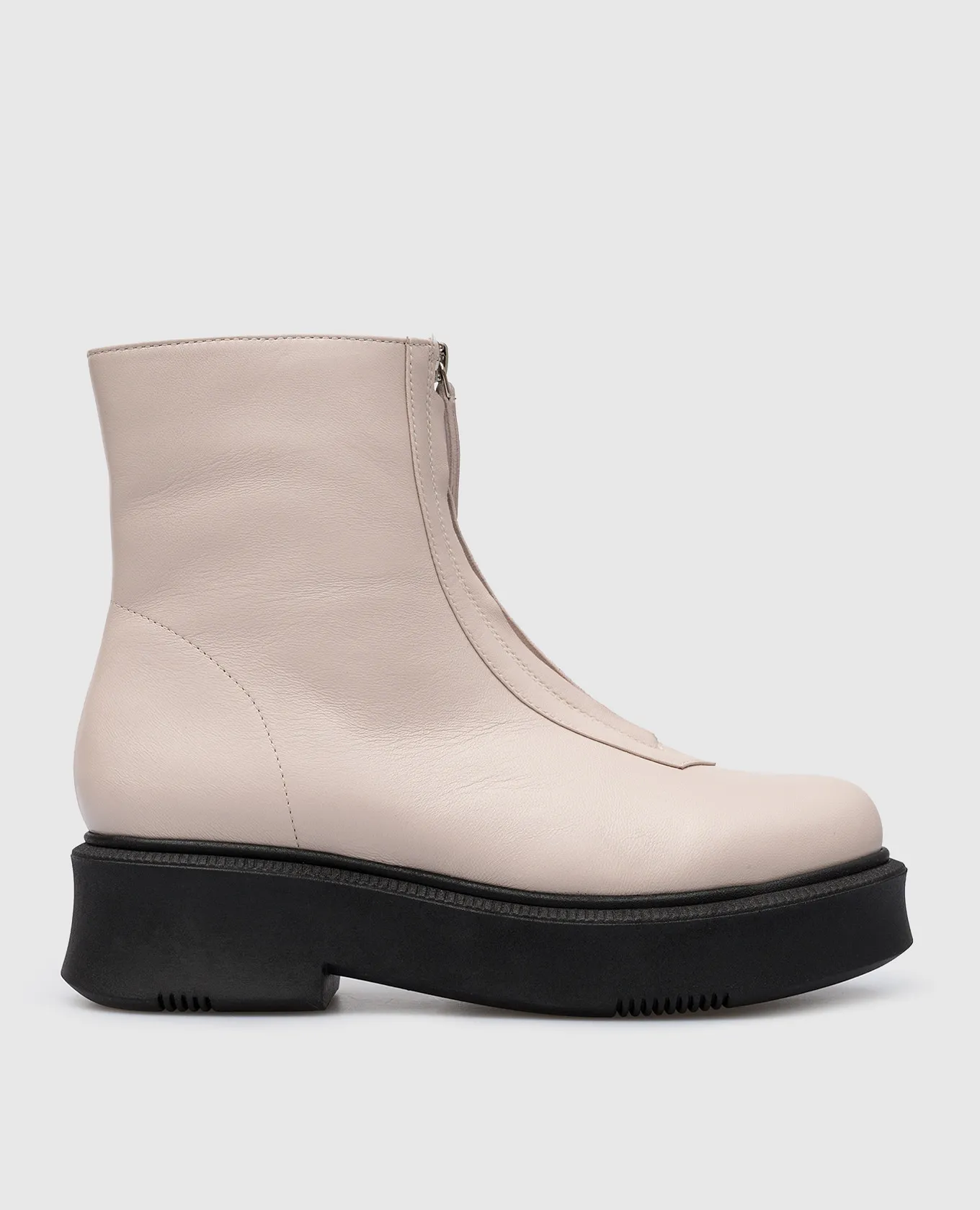 Babe Pay Pls Beige leather boots