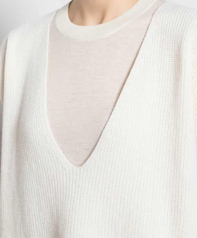 Ballantyne White vest made of wool