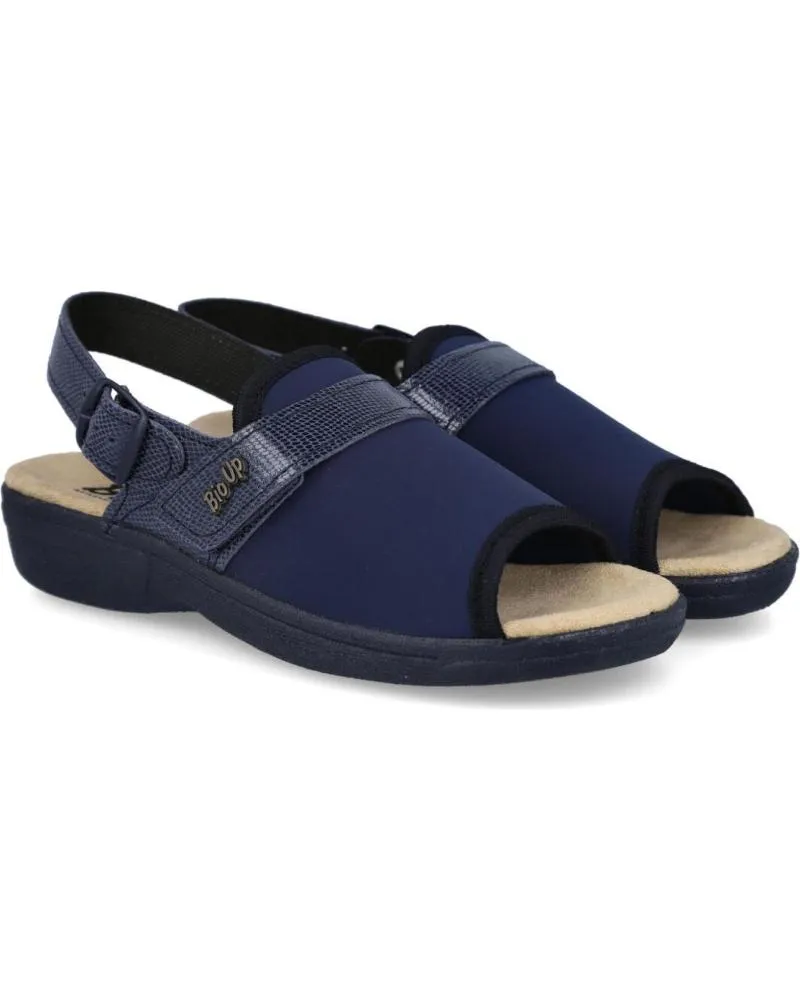 Calzado de casa de Mujer BUBBLE BOBBLE BIOUP 1416-S SANDALIAS DE LYCRA PARA MUJER AZUL