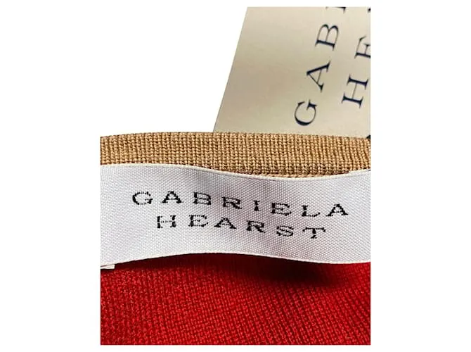 Chaqueta cruzada reversible Nancy de Gabriela Hearst en lana marrón Castaño 