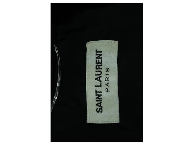 Chaqueta de esmoquin bordada de Saint Laurent en lana negra Negro 