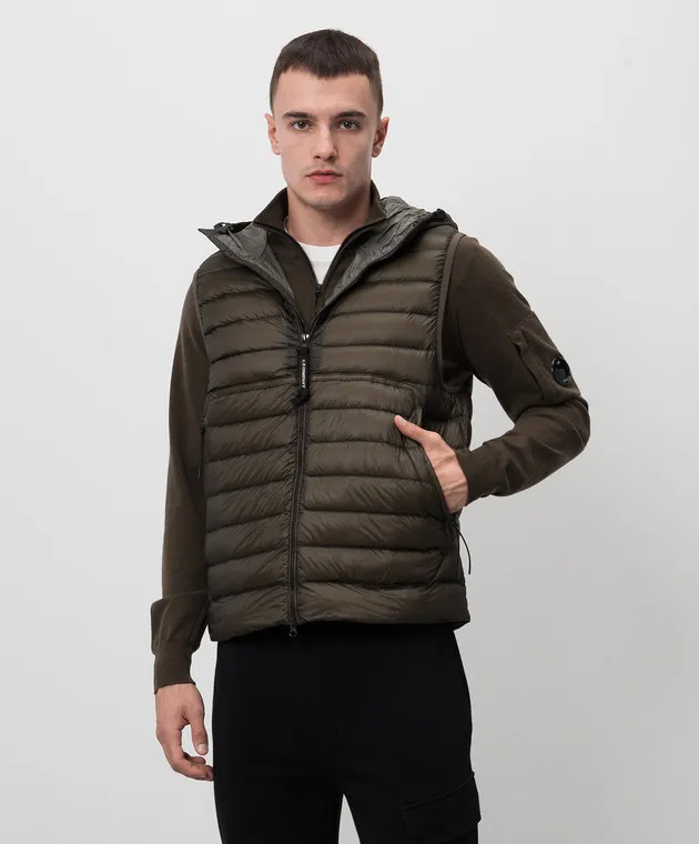 C.P. Company Green DD Shell Quilted Down Vest