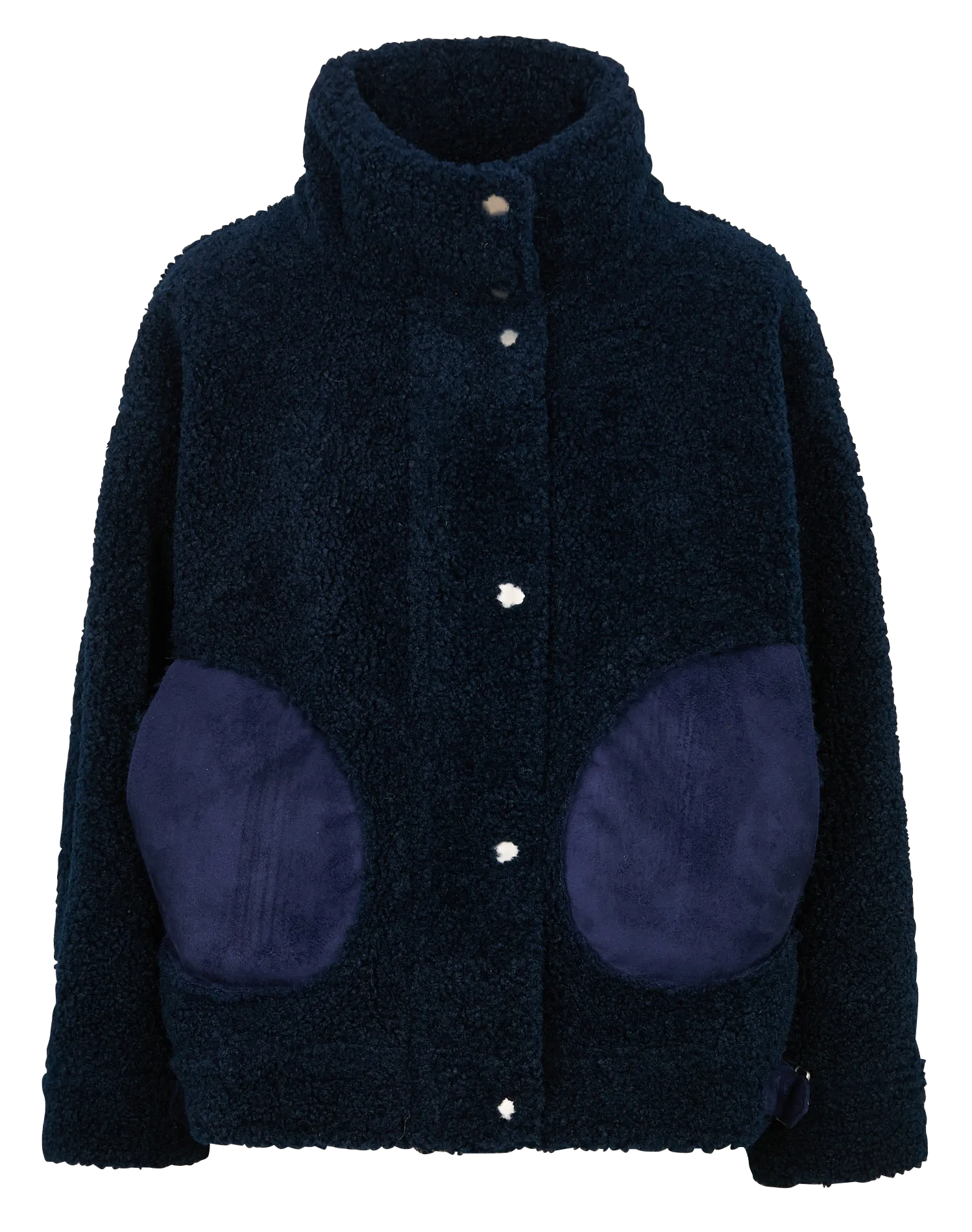EDWIGE - Chaqueta con cuello alto acolchada en azul