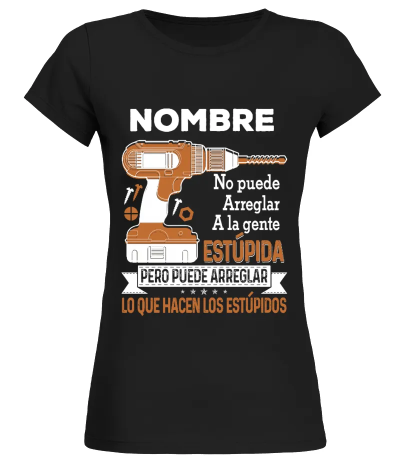 ES - PADRE ABUELO NO PUEDE ARREGLAR Camiseta cuello redondo Mujer