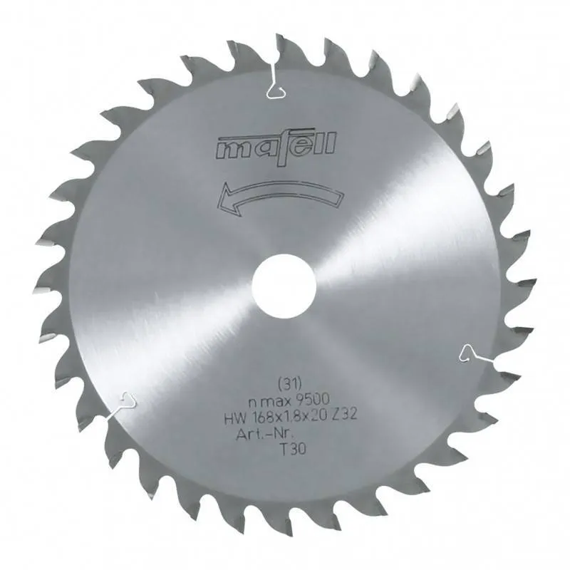 Hoja de sierra para el uso universal HM 168 x 1,2/1,8 x 20 mm, Z 32, WZ - 092480 - Mafell