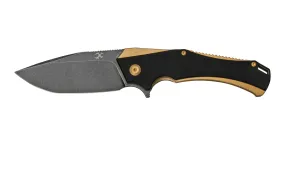 Kansept Hellx T1008A7 Blackwashed, Bronze G10 navaja, diseño Mikkel WIllumsen