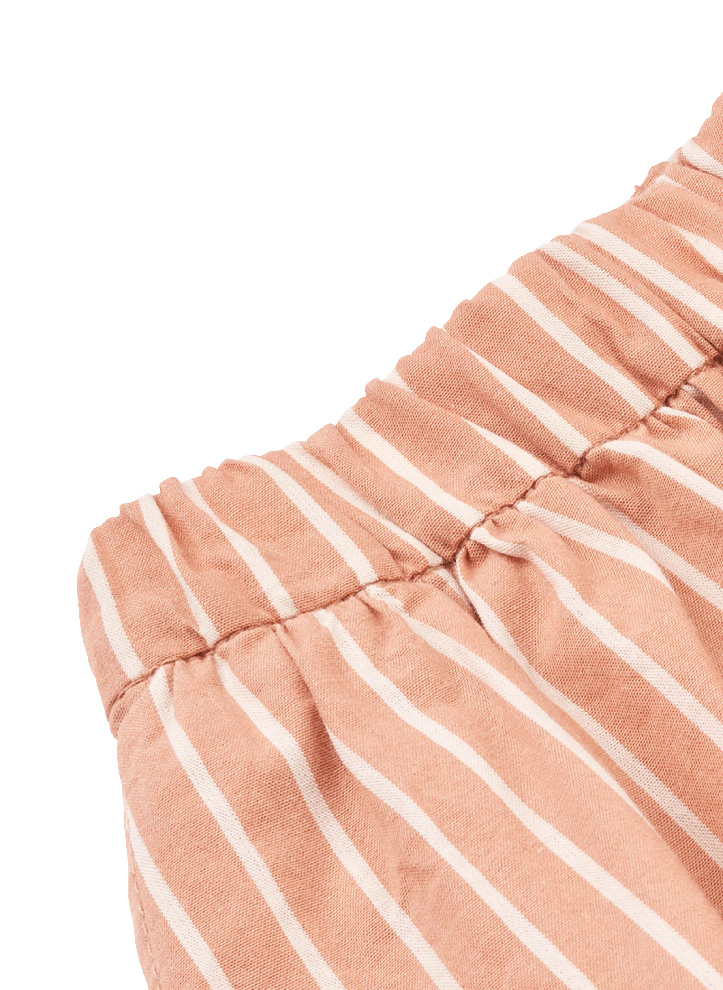LIEWOOD PADUA - Falda de algodón orgánico a rayas en rosa