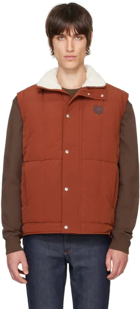 MAISON KITSUNÉ Fleece Collar Sleeveless Down Vest