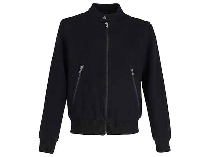 Maison Martin Margiela Chaqueta Varsity Maison Margiela Talla en Lana Azul Marino 