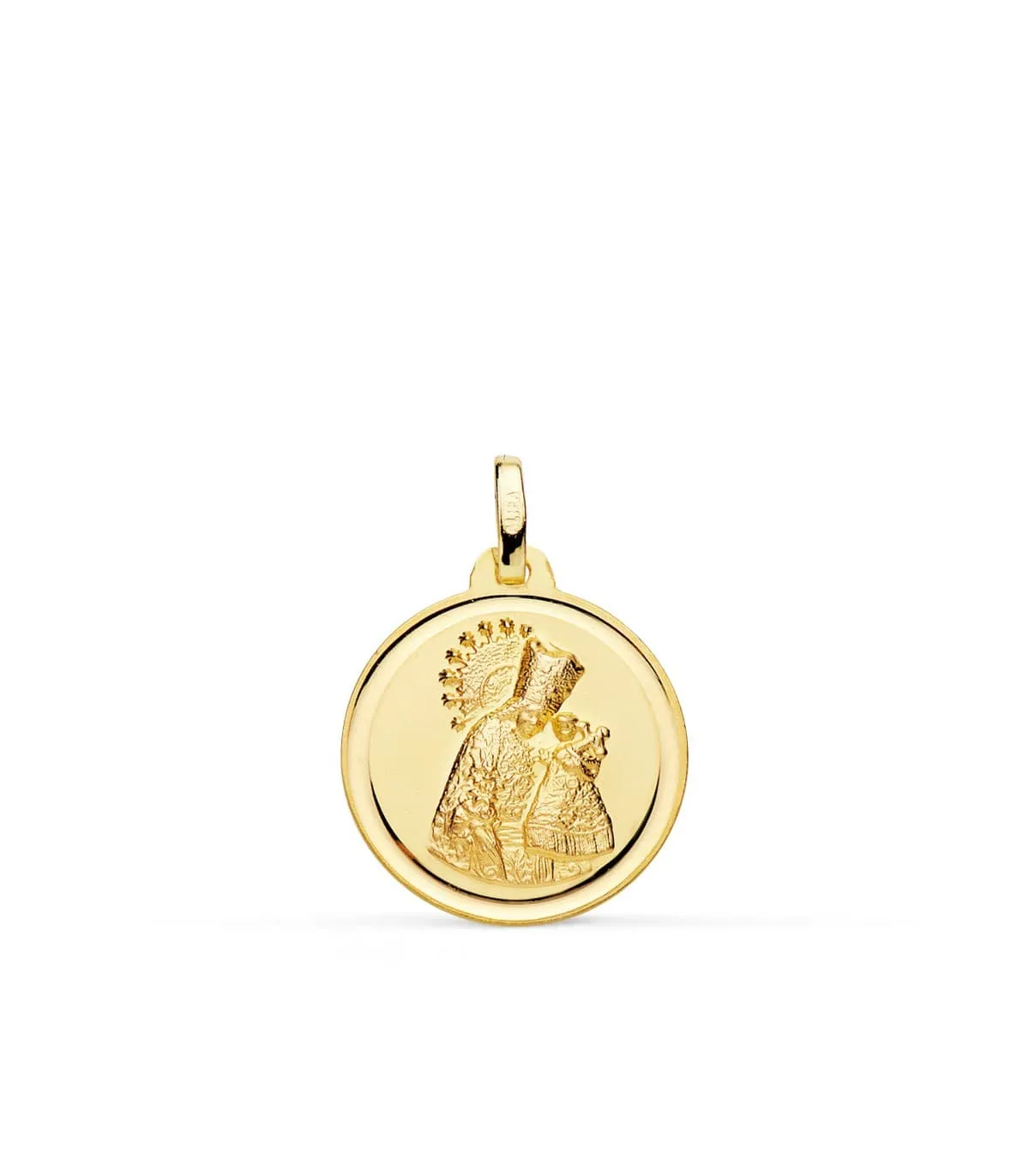 Médaille Notre-Dame des Abandonnées 18K 18 mm Biseau
