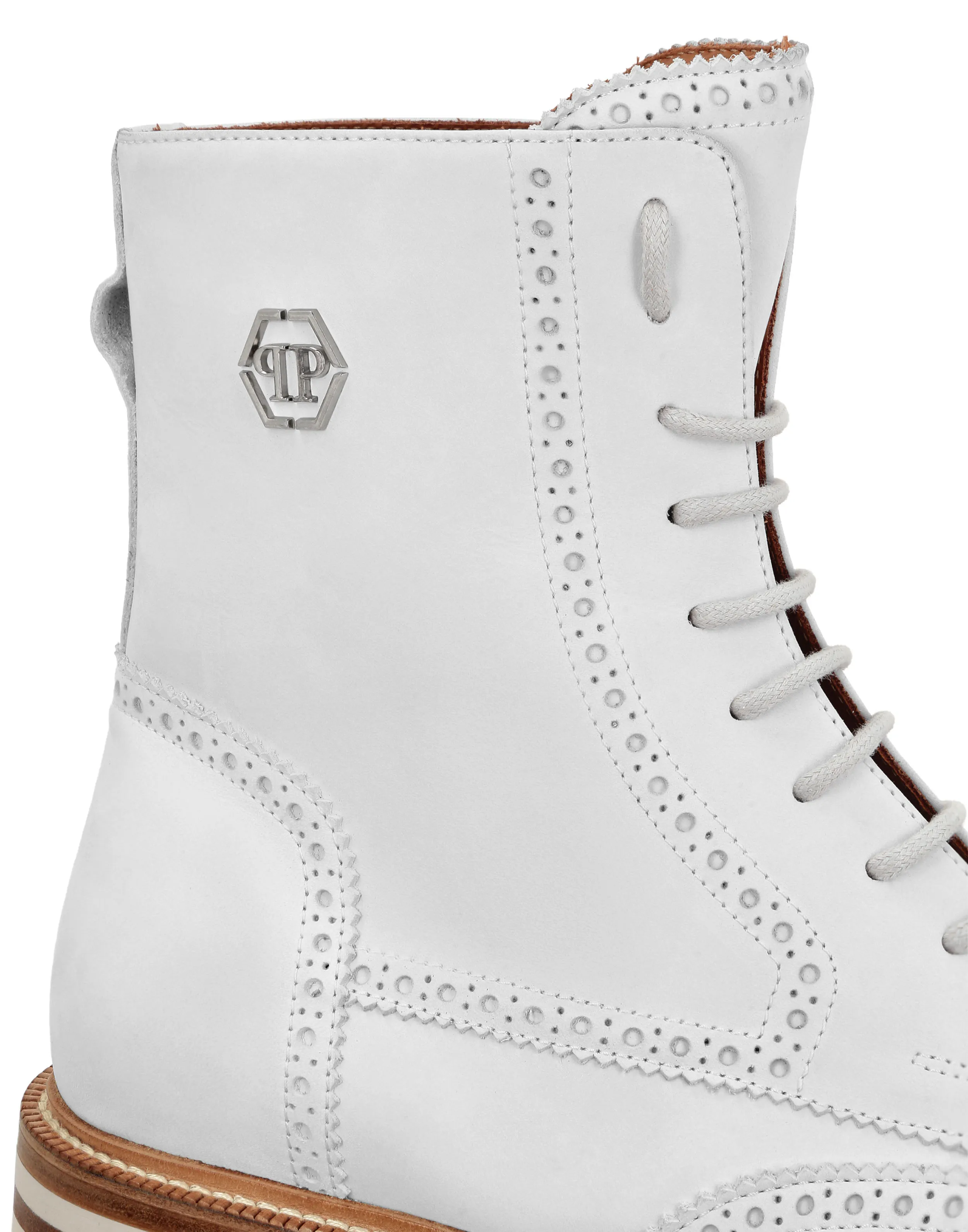 Nubuck Boots Mid Flat Hexagon