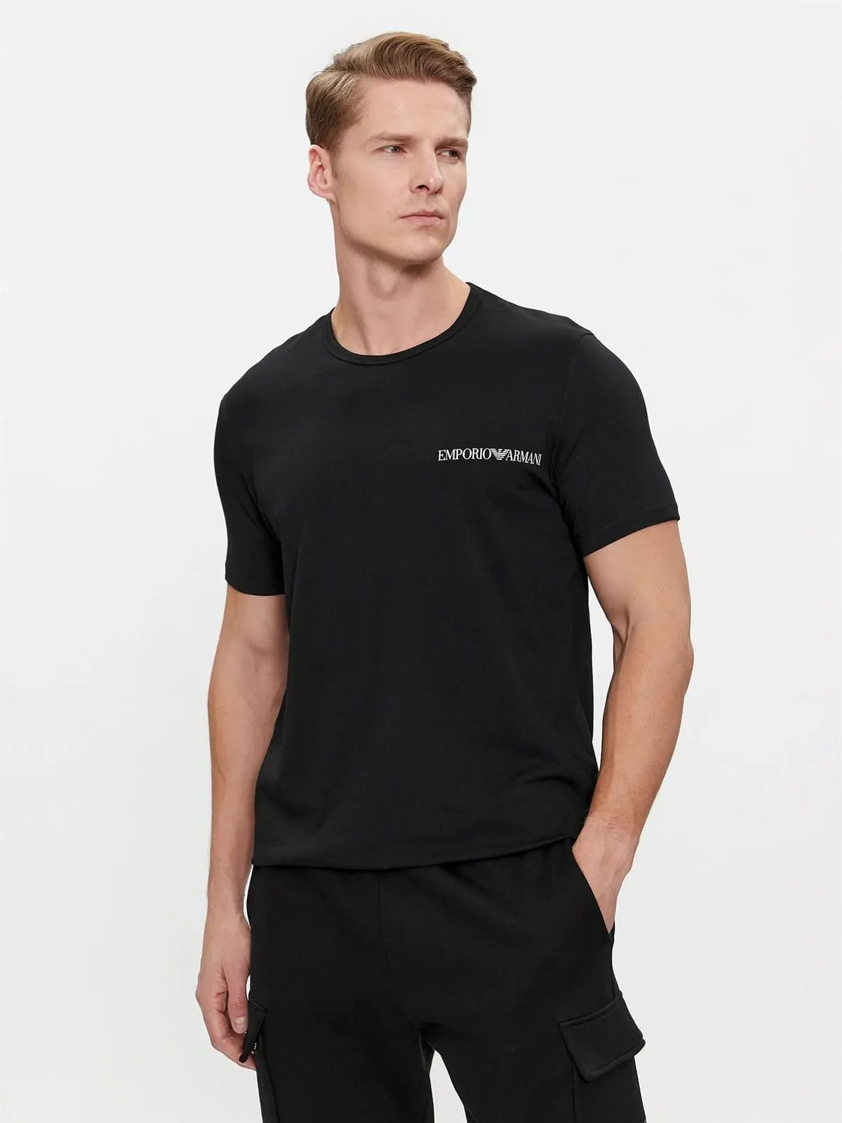 Pack 2 camisetas Emporio Armani 111267 4R717 07320 nero/nero