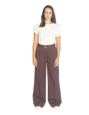 PANTALON BURDEOS RAYAS ROSAS THEOCAN CKS
