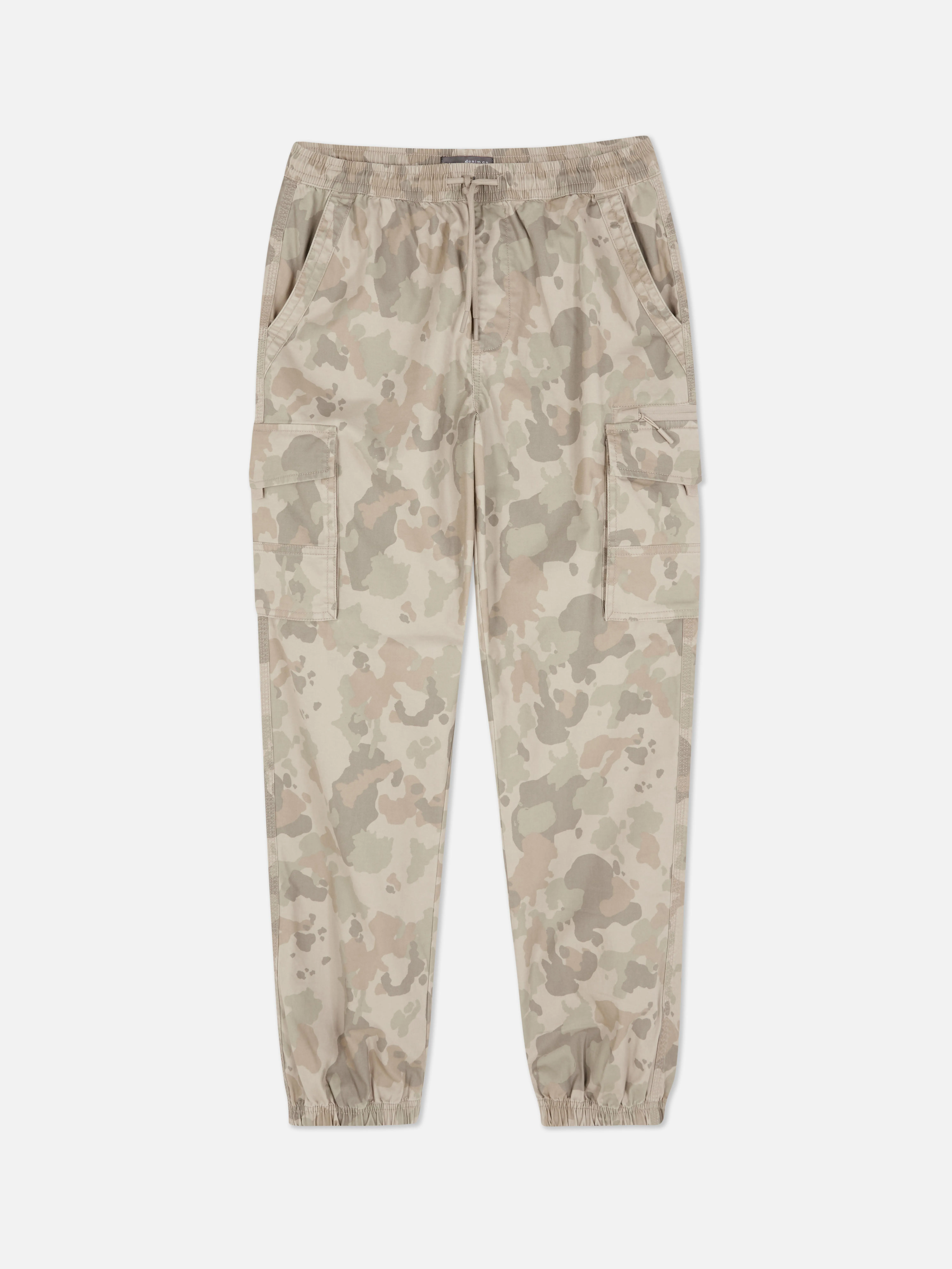 Pantalones cargo holgados con bajos elásticos