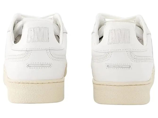 parte superior baja 2011 Zapatillas - AMI Paris - Piel - Blanco 