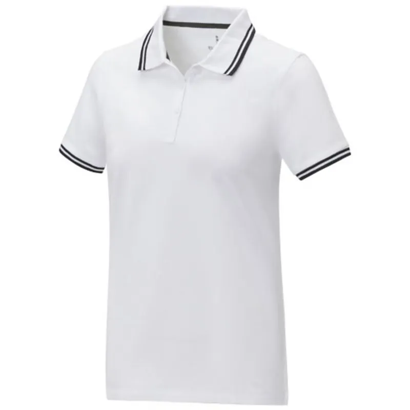 Polo de manga corta con ribete para mujer 'Amarago'