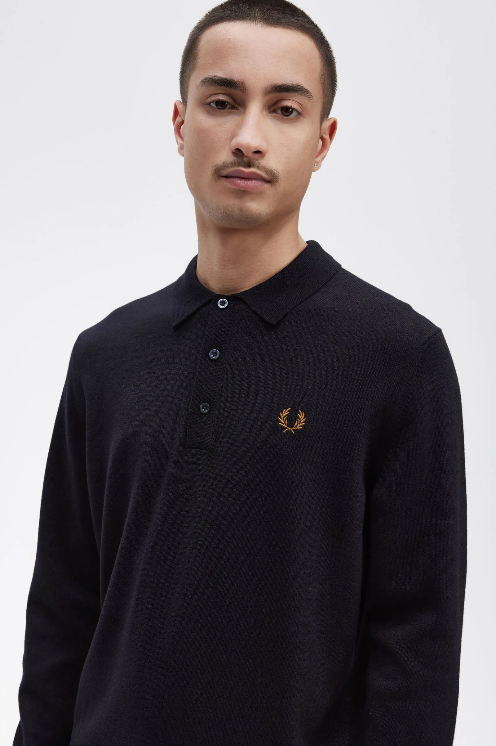 Polo de punto de manga larga