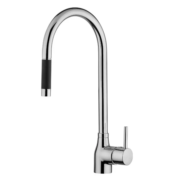 QUADRO DESIGN BRASS MEZCLADOR DE COCINA CON DUCHA DE MANO EXTRAÍBLE