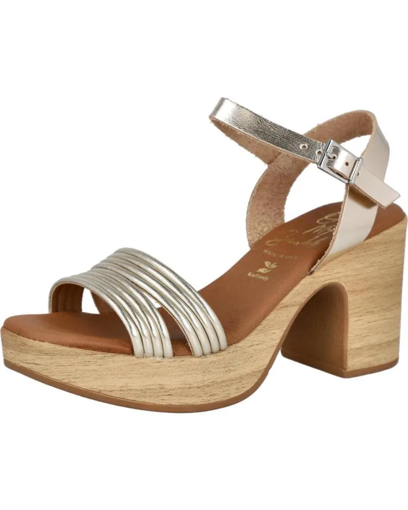 Sandalias OH MY SANDALS  de Mujer 5392 SANDALIAS DE TACON ALTO MUJER  CHAMPAN COMBINADO