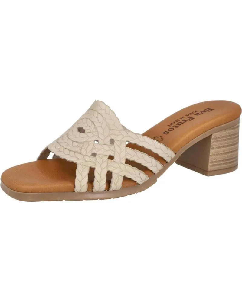 Sandalias OTRAS MARCAS  de Mujer EVA FRUTOS 3483 SANDALIAS MULE TACON MUJER  BEIGE
