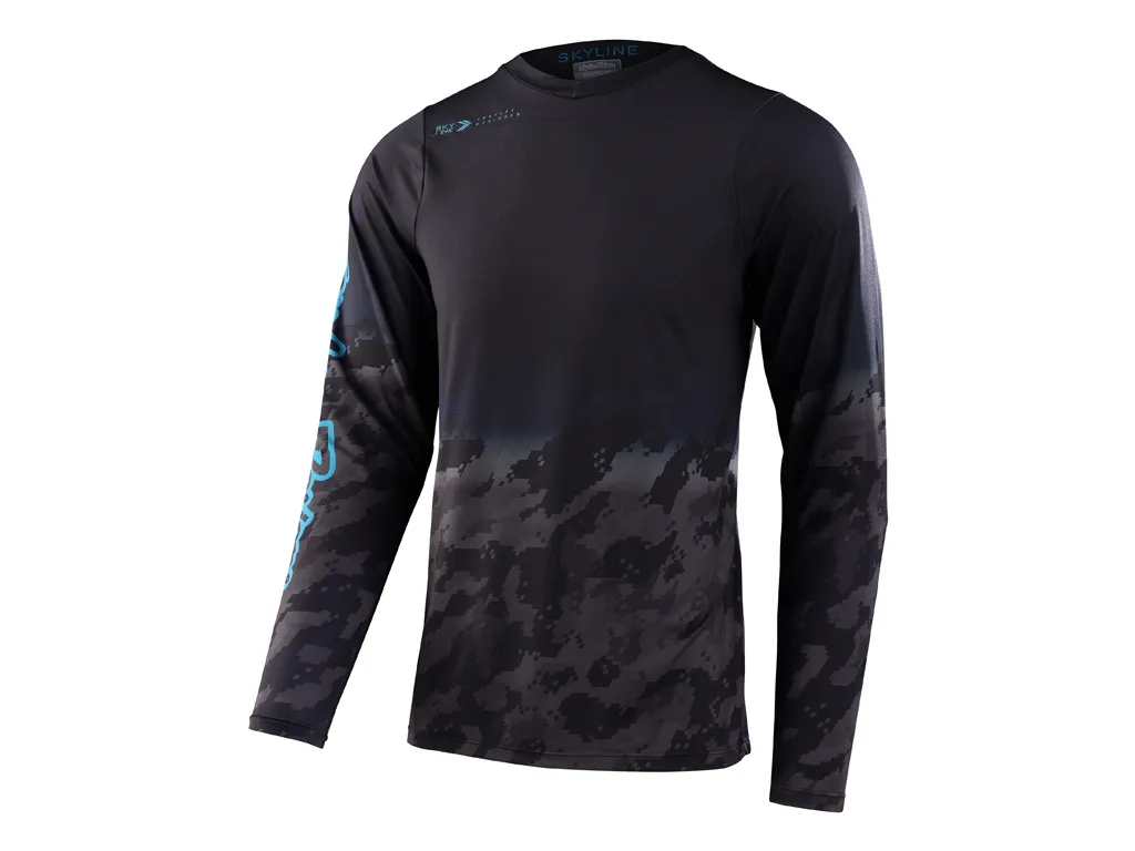 SKYLINE LS JERSEY FADER DIGI BLACK XL