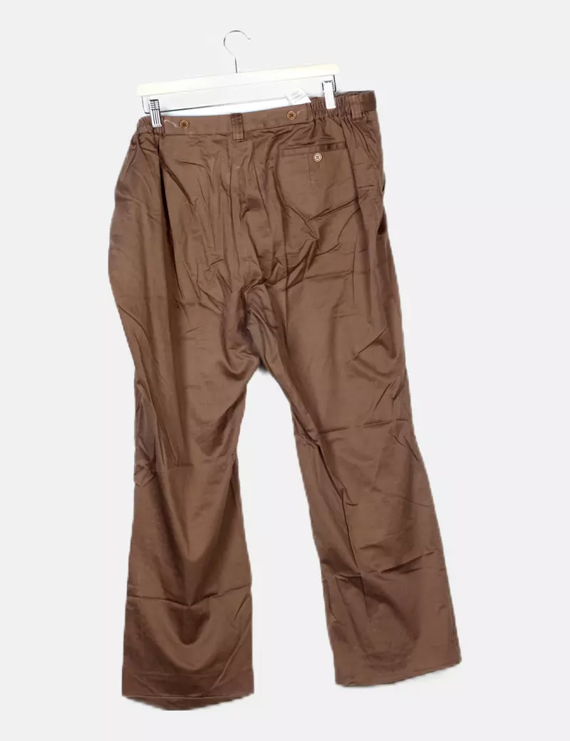Síntesis Pantalón chino marrón casual