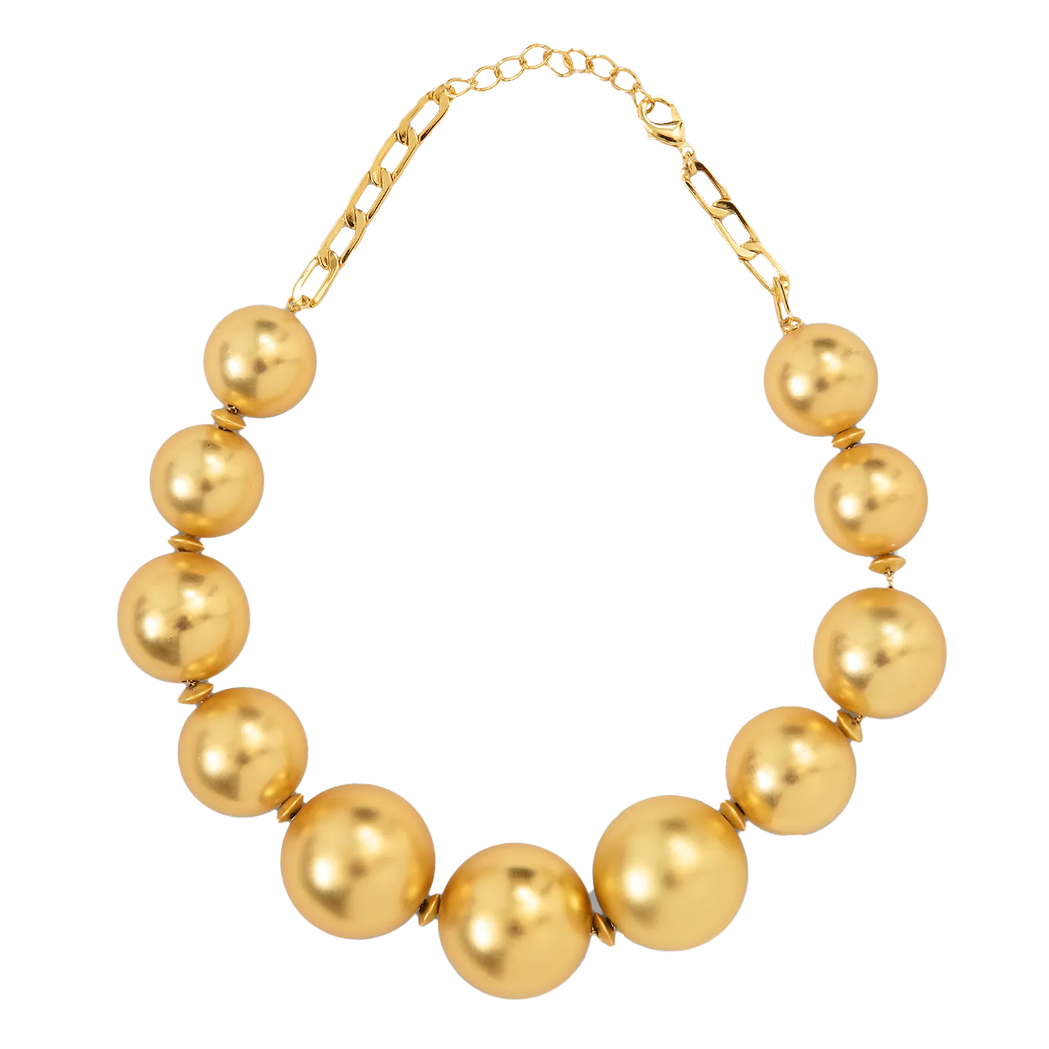 TARA JARMON BELLADONE - Collar de perlas grandes en dorado