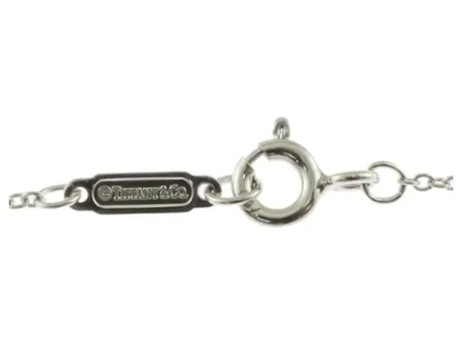 Tiffany & Co Collar entrelazado Tiffany en oro blanco de 18K con diamante 