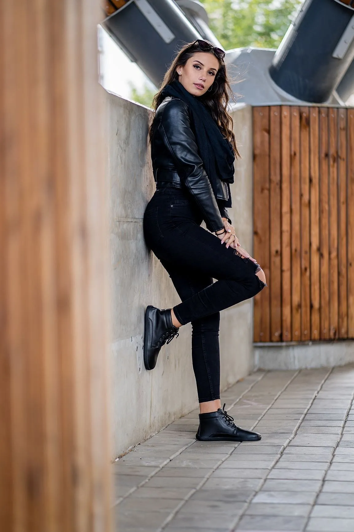 zapatos Ahinsa Shoes Sundara Ankle Trek - Black