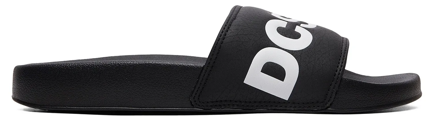 zapatos DC DC Slide - BKW/Black/White - men´s