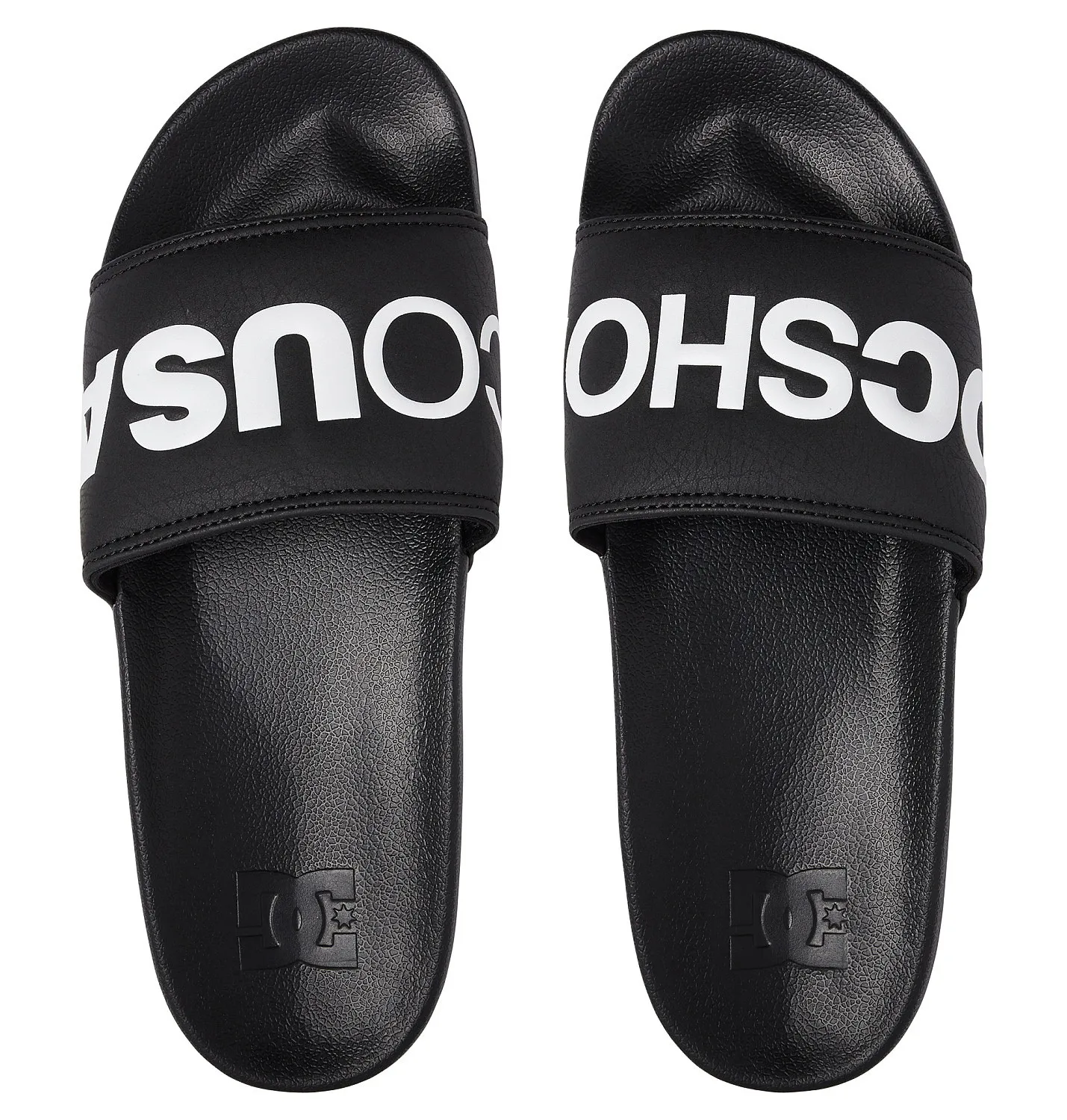 zapatos DC DC Slide - BKW/Black/White - men´s