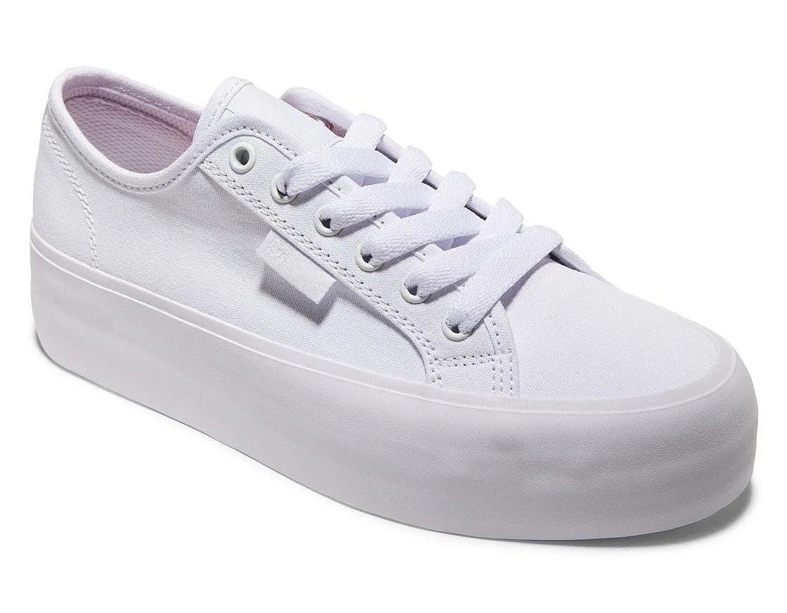 zapatos DC Manual Platform - WW0/White/White - women´s