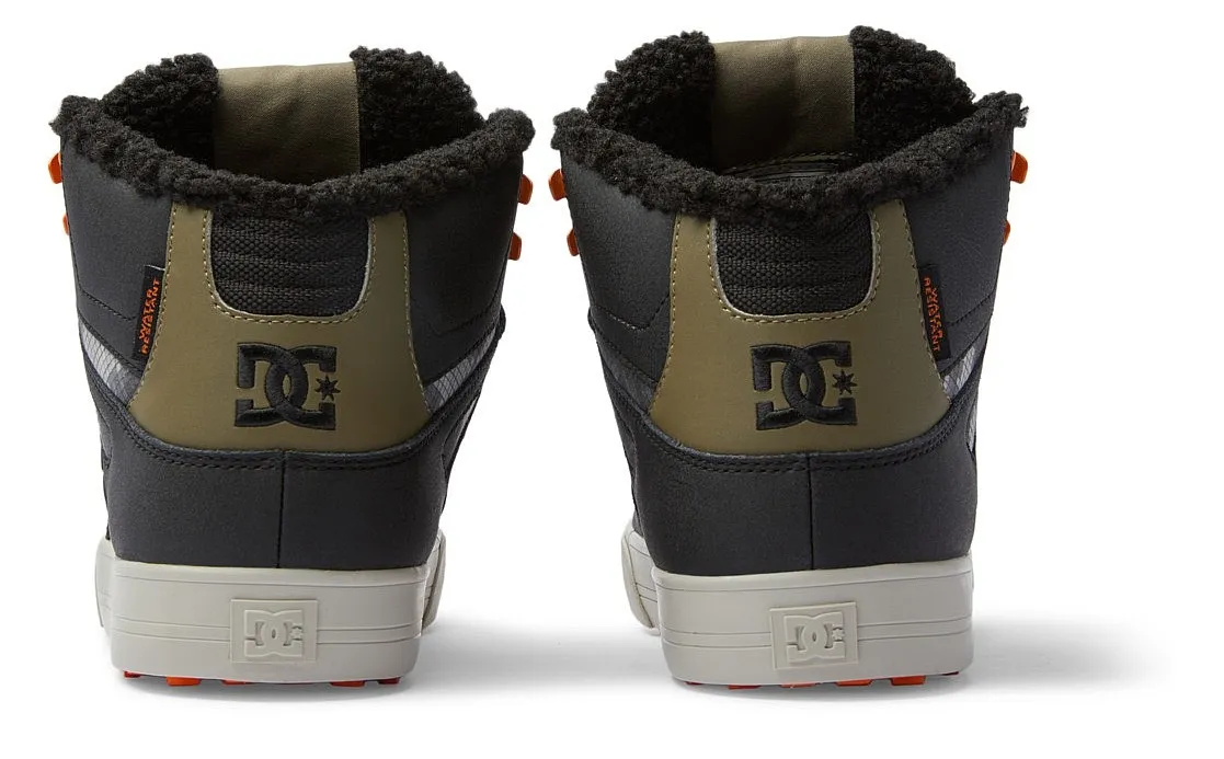 zapatos DC Pure High -Top WC WNT - 0BG/Black/Green Print - men´s